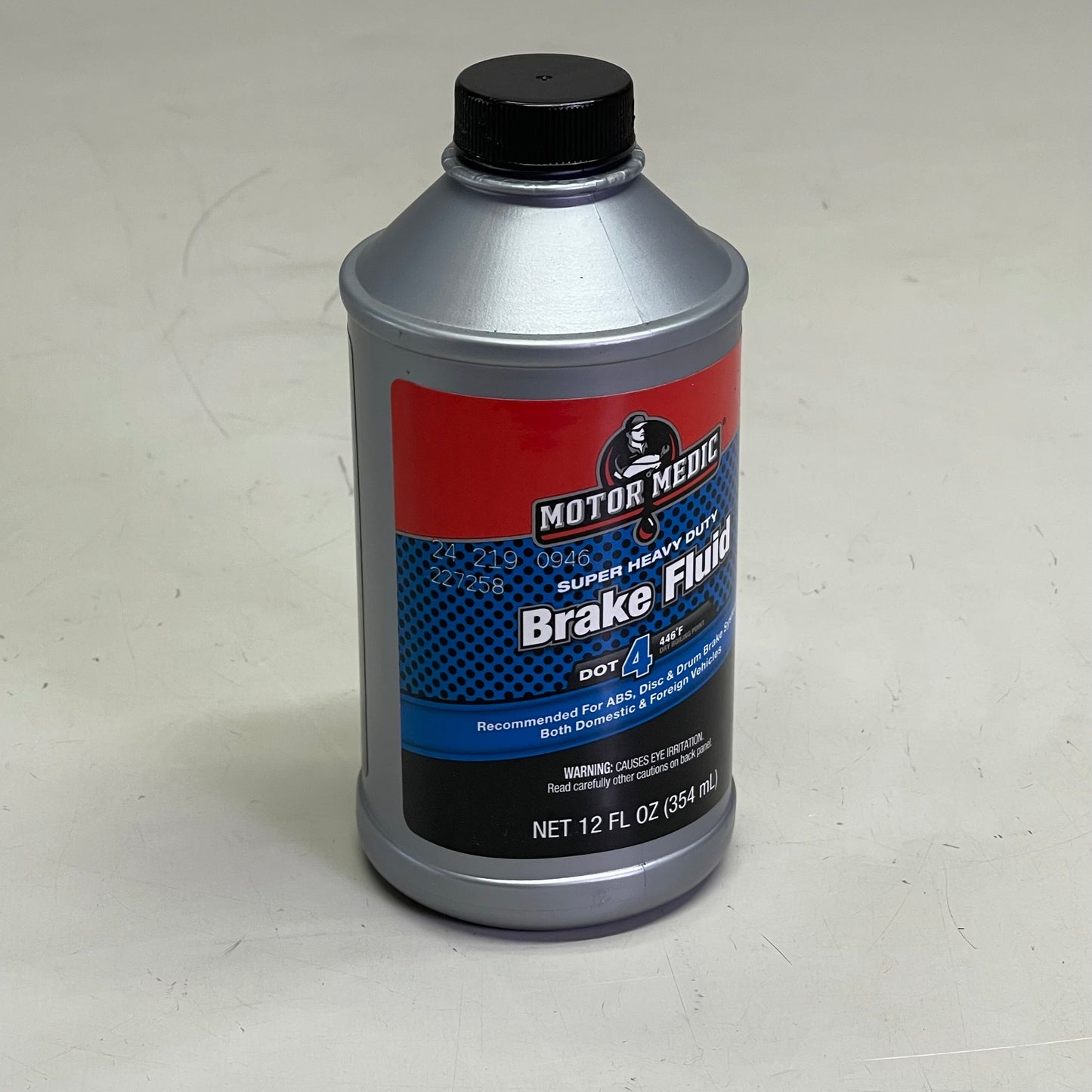 MOTOR MEDIC (6 PACK) Super Heavy Duty Dot 4 Brake Fluid 12 fl oz Grey M4512