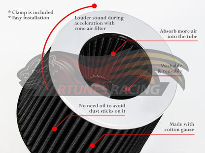 Short Ram Air Intake Kit For 2013-2016 Dodge Dart 2.0, 2013 Dodge Dart 2.4 | Rtunes Racing | SI-DG-24CK