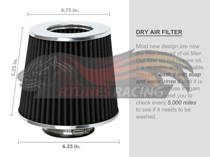 Short Ram Air Intake Kit For 2013-2016 Dodge Dart 2.0, 2013 Dodge Dart 2.4 | Rtunes Racing | SI-DG-24CK