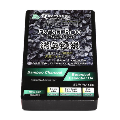 Tree Frog Fresh Box Charcoal New Car Air Freshener 200g