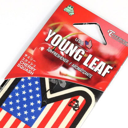 Young Leaf USA Flag Cherry Squash Paper Hanging Air Freshener