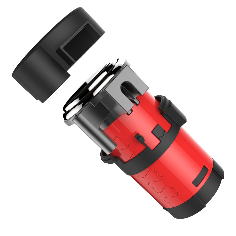 Red Air Horn x2 with Compressor