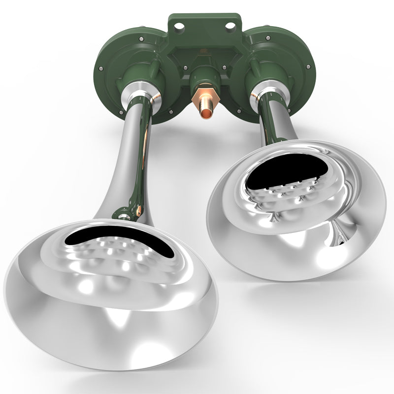 Chrome 115db x2 Air Horn w/ Compressor Kit
