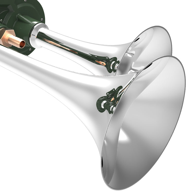 Chrome 115db x2 Air Horn w/ Compressor Kit