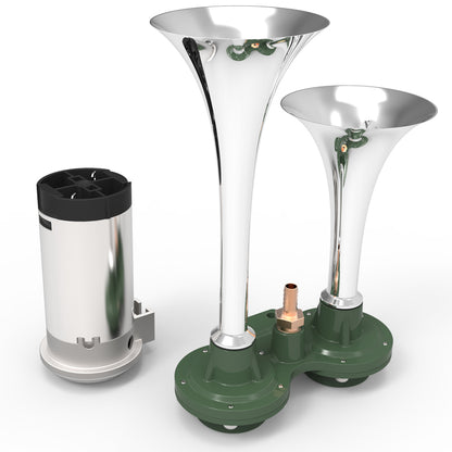 Chrome 115db x2 Air Horn w/ Compressor Kit