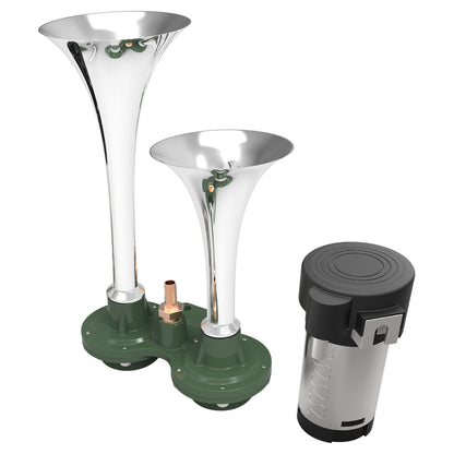 Chrome 115db x2 Air Horn w/ Compressor Kit