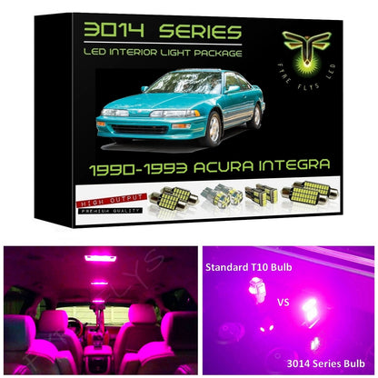 1990-1993 Acura Integra Super Bright 3014 Series LED interior light kit