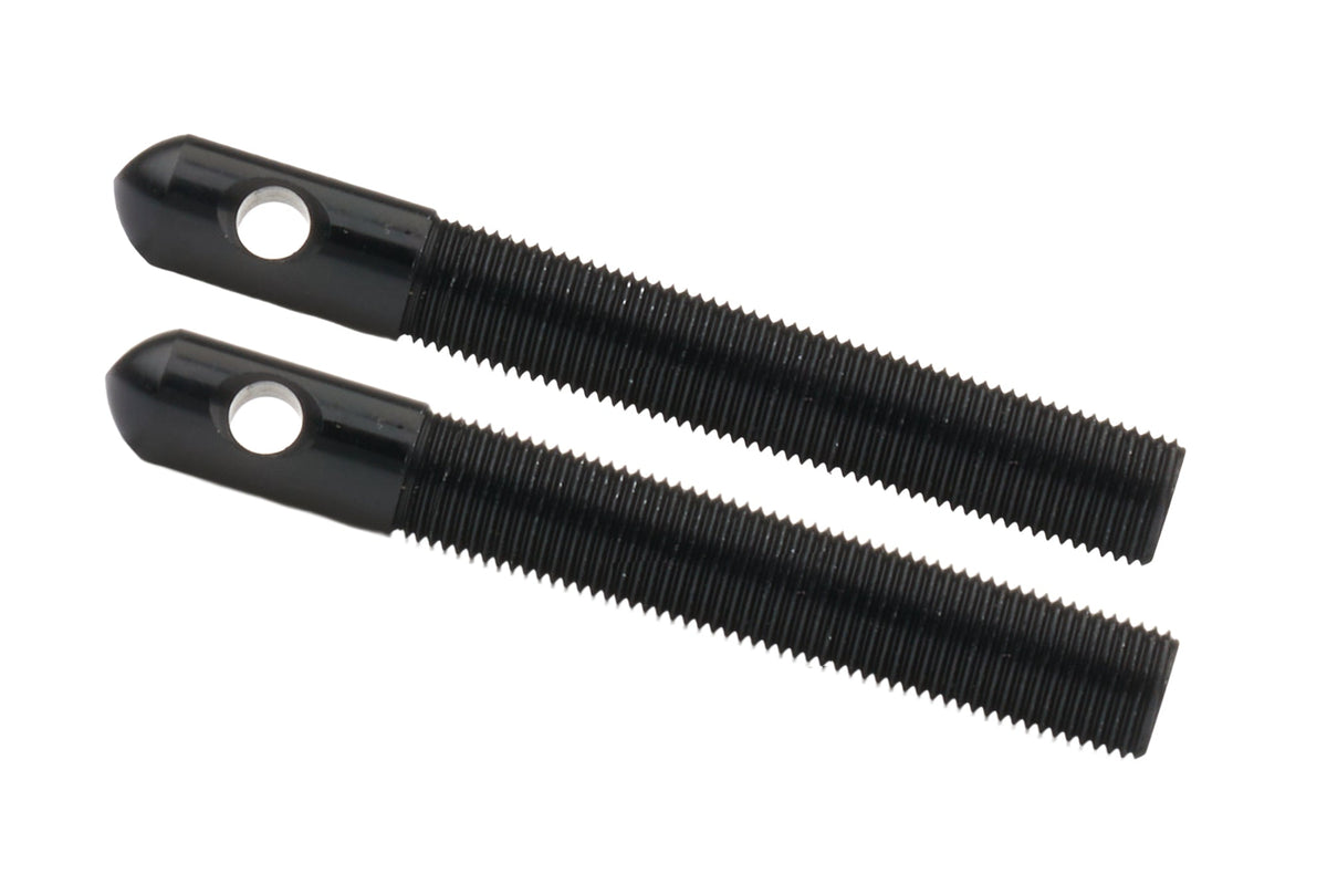 Alum Hood Pins 1/2in 1/4in Holes Black 2pk