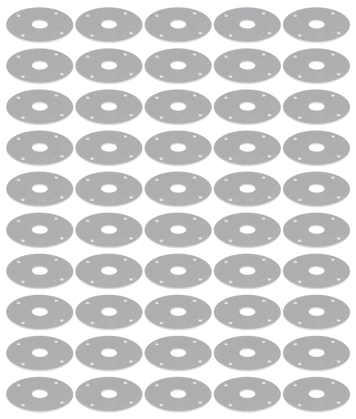 Scuff Plate Alum 1/2in Hole 50pk