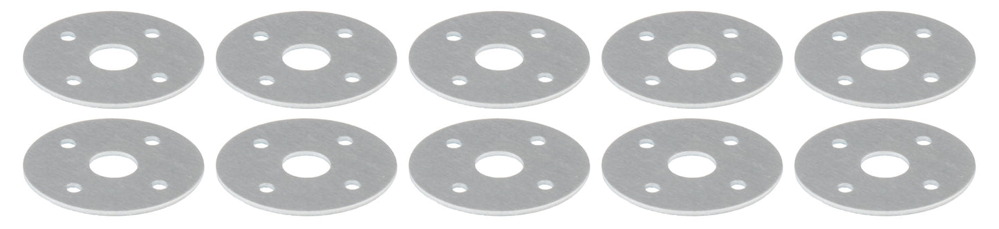 Scuff Plates Aluminum 3/8in Hole 10pk