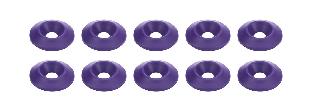 Countersunk Washer Purple 10pk