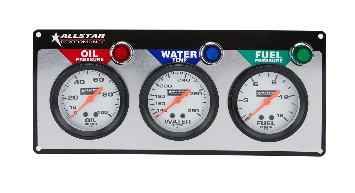 ALLSTAR 3 GAUGE PANEL OP/WT/FP