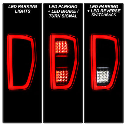 SPYDER xTune 09-14 Ford F150 Full LED Tail Lights - Black (ALT-CH-FF15009-LED-BK) 9951503