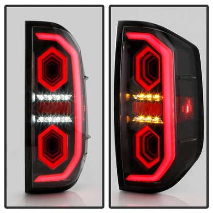 SPYDER xTune 14-21 Toyota Tundra Full LED Mirror 3D Tail Lights - Black (ALT-CH-TTU14-FLED-BK) 9951466