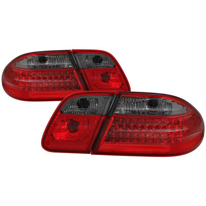 SPYDER Xtune Mercedes Benz W210 E-Class 96-02 LED Tail Lights Red Smoke ALT-CL-MBW210-LED-RSM 5020659