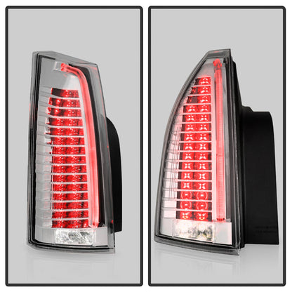 SPYDER xTune 08-13 Cadillac CTS Full LED Housing Tail Light - OE Black Clear ALT-JH-CACTS08-FLED-BK 9960352
