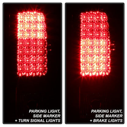 SPYDER xTune 00-06 Chevrolet Suburban/Tahoe Euro Style Tail Lights - Red Clear (ALT-JH-CD00-LED-RC) 9037054