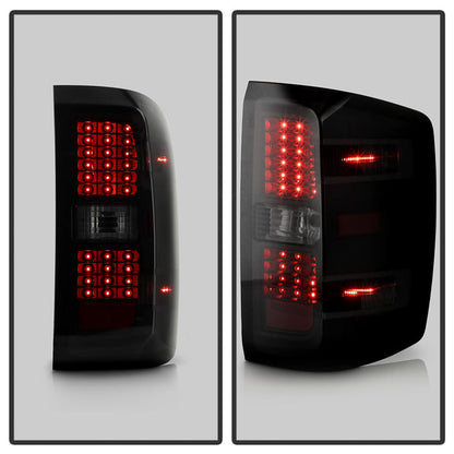 SPYDER xTune Chevy 1500 14-16 / Silverado 2500HD/3500HD LED Tail Lights - Black Smoked ALT-JH-CS14-LED-BSM 9036552