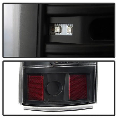 SPYDER xTune 99-02 Chevy Silverado 1500/2500 (w/o Stepside) LED Tail Lights - Black (ALT-JH-CSIL99-CS-BK) 9037610