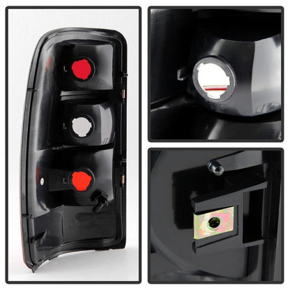 SPYDER Xtune GMC Yukon 00-06 OEM Style Tail Lights w/ Black Rim Red Smoked ALT-JH-CSUB00-OE-RSM 9028809