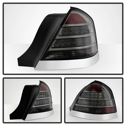 SPYDER Xtune Crown Victoria 98-11 LED Tail Lights Smoke ALT-JH-CVIC98-LED-SM 9027628