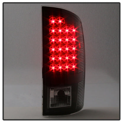 SPYDER Xtune Dodge Ram 02-06 1500 LED Tail Light w/ LED 3rd Brake Lamps- Black ALT-JH-DR02-LED-SET-BK 9032769