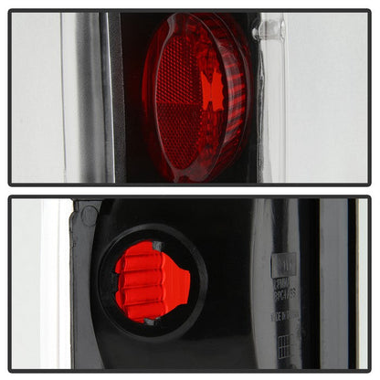 SPYDER xTune 87-96 Ford F-150 Euro Style Tail Lights - Black (ALT-JH-FF15089-BK) 9036972