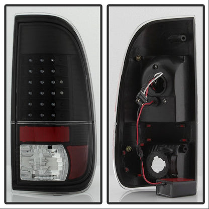 SPYDER Xtune Ford F150 Styleside 97-03 / F250/350/450/550 99-07 LED Tail Lights Black ALT-JH-FF15097-LED-BK 9027635