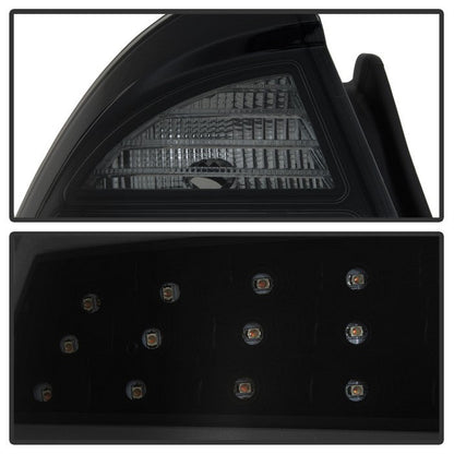 SPYDER xTune 10-12 Ford Fusion Light Bar LED Tail Lights - Black Smoked (ALT-JH-FFU10-LBLED-BSM) 9041662