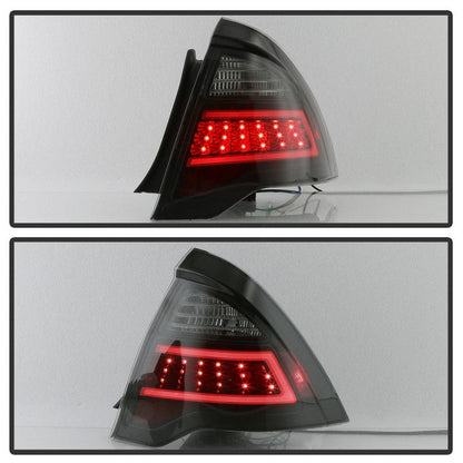 SPYDER xTune 10-12 Ford Fusion Light Bar LED Tail Lights - Black Smoked (ALT-JH-FFU10-LBLED-BSM) 9041662