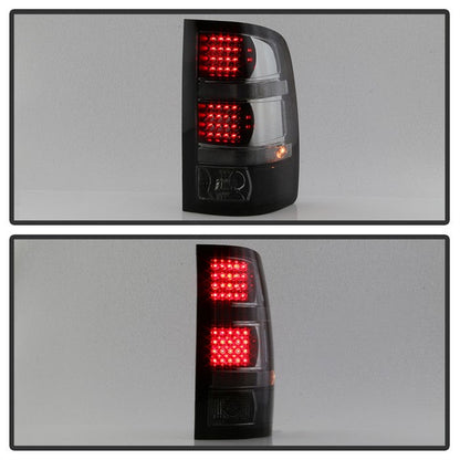 SPYDER Xtune GMC Sierra 07-13 LED Tail Lights Black Smoked ALT-JH-GS07-LED-BSM 9034077