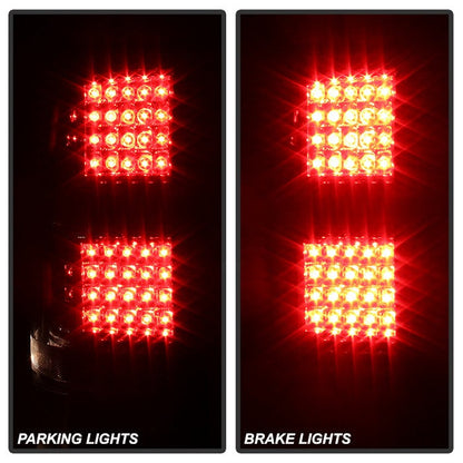 SPYDER Xtune GMC Sierra 07-13 (Not Fit 3500 Dually 4 Rear Wheels) LED Tail Lights Smoked ALT-JH-GS07-LED-SM 9034084