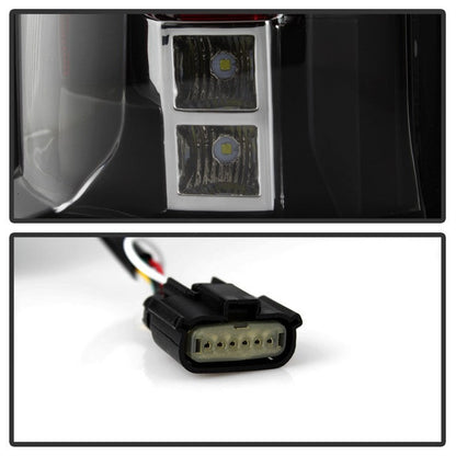 SPYDER xTune GMC Yukon 15-17 LED Tail Lights (Escalade Style) - Black ALT-JH-GY15-2IN1LED-BK 9039775