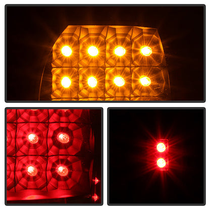 SPYDER Xtune Jeep Grand Cherokee 99-04 LED Tail Lights Black ALT-JH-JGC99-LED-BK 5073433