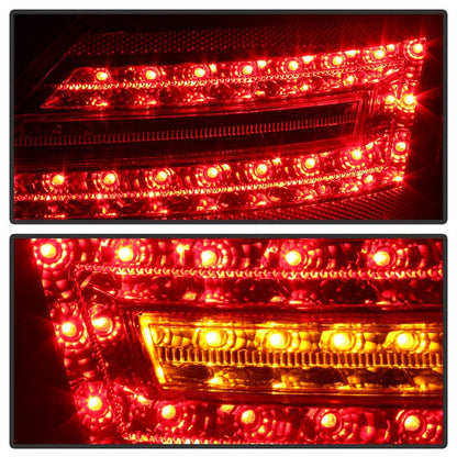 SPYDER Xtune Mercedes Benz W221 S-Class 07-09 LED Tail Lights Red Clear ALT-JH-MBW221-LED-RC 9028458