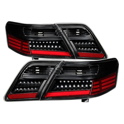 SPYDER Xtune Toyota Camry 07-09 (Does Not Fit The Hybrid) LED Tail Lights Black ALT-JH-TCAM07-LED-BK 9029219