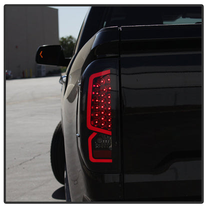 SPYDER xTune 14-16 Toyota Tundra Light Bar LED Tail Lights - Black Smoked (ALT-JH-TTU14-LED-BSM) 9040450