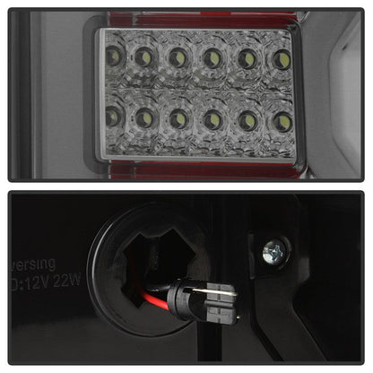 SPYDER xTune 14-16 Chevrolet Silverado 1500 Light Bar LED Tail Lights - Smoke (ALT-ON-CS14-LBLED-SM) 9040320