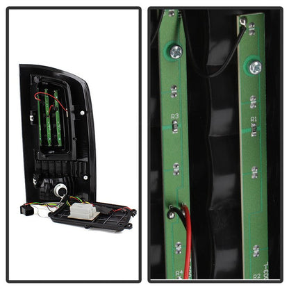 SPYDER xTune 02-06 Dodge Ram 1500 Light Bar LED Tail Light - Red Clear (ALT-ON-DRAM02V3-LBLED-RC) 9040276