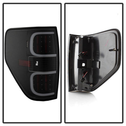 SPYDER xTune Ford F150 09-14 LED Tail Lights - Black ALT-ON-FF15009-LBLED-BK 5082169