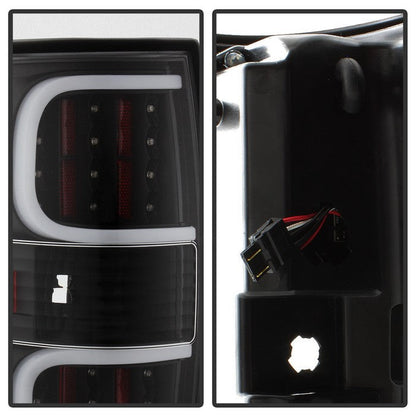 SPYDER xTune Ford F150 09-14 LED Tail Lights - Black ALT-ON-FF15009-LBLED-BK 5082169