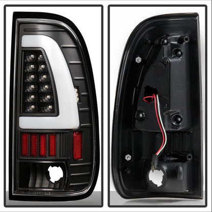 SPYDER xTune Ford F150 Styleside 97-03 Light Bar LED Tail Lights - Black ALT-ON-FF15097-LBLED-BK 5082084