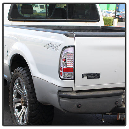 SPYDER Xtune Ford F150 Styleside 97-03 / F250/350/450/550 99-07 LED Tail Lights Chrome ALT-ON-FF15097-LED-C 5012944