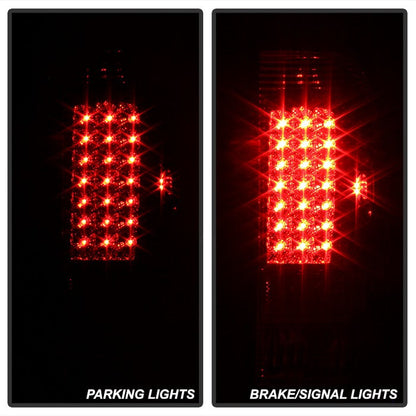 SPYDER Xtune Ford F150 Styleside 97-03 / F250/350/450/550 99-07 LED Tail Lights Chrome ALT-ON-FF15097-LED-C 5012944