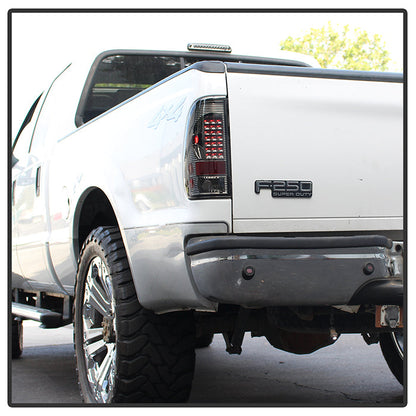 SPYDER Xtune Ford F150 Styleside 97-03 / F250/350/450/550 99-07 LED Tail Lights Smoke ALT-ON-FF15097-LED-SM 5012968