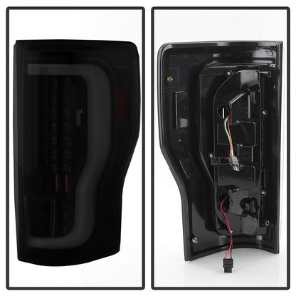 SPYDER xTune 17-18 Ford F-250 Super Duty (Excl LED Models) LED Tail Lights-Blk Smk (ALT-ON-FS17-LBLED-BSM) 9041617