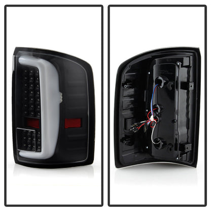 xTune GMC Sierra 1500 14-18 2500HD/3500HD 15-19 LED Tail Lights - Black ALT-ON-GS14-LBLED-BK 9050213