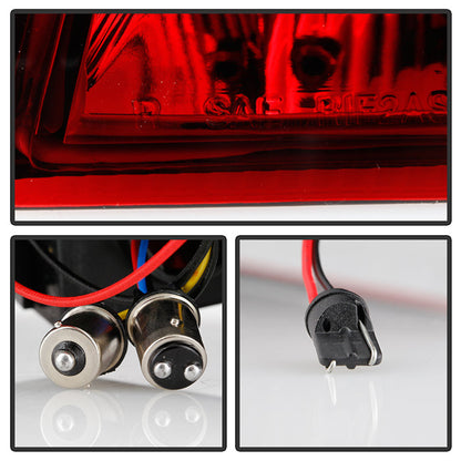 SPYDER Xtune Porsche 911 996 ( Non 4S. Turbo. GT3 ) 99-04 LED Tail Lights Red Clear ALT-ON-P99699-LED-RC 5013132