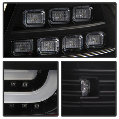 Spyder BMW E46 3-Series 04-06 2Dr Light Bar Style LED Tail Lights Black ALT-YD-BE4604-LBLED-BK 5076564