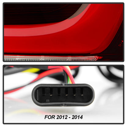 SPYDER 11-17 BMW 5 Series F10 F18 M5  Sequential Turn Signal LED Tail Light - BK ALT-YD-BMWF1011-BK 5088512